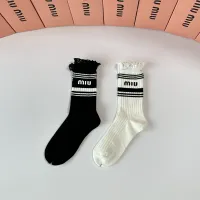 Cheap MIU MIU Socks #1396436 Replica Wholesale [$29.00 USD] [ITEM#1396436] on Replica MIU MIU Socks