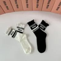 Cheap MIU MIU Socks #1396436 Replica Wholesale [$29.00 USD] [ITEM#1396436] on Replica MIU MIU Socks