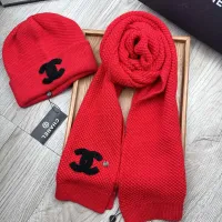Cheap Chanel Hat and Scarf Set #1396474 Replica Wholesale [$52.00 USD] [ITEM#1396474] on Replica Chanel Hat and Scarf and Glove Set