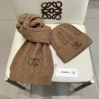 Cheap Chanel Hat and Scarf Set #1396588 Replica Wholesale [$48.00 USD] [ITEM#1396588] on Replica Chanel Hat and Scarf and Glove Set
