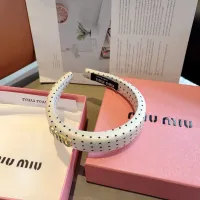 Cheap MIU MIU Headband For Women #1397209 Replica Wholesale [$27.00 USD] [ITEM#1397209] on Replica MIU MIU Headband