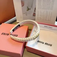 Cheap MIU MIU Headband For Women #1397209 Replica Wholesale [$27.00 USD] [ITEM#1397209] on Replica MIU MIU Headband
