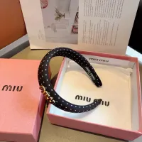 Cheap MIU MIU Headband For Women #1397210 Replica Wholesale [$27.00 USD] [ITEM#1397210] on Replica MIU MIU Headband