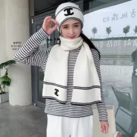 Cheap Chanel Hat and Scarf Set #1397234 Replica Wholesale [$45.00 USD] [ITEM#1397234] on Replica Chanel Hat and Scarf and Glove Set
