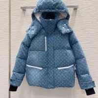 Cheap Louis Vuitton LV Down Feather Coat Long Sleeved For Women #1397744 Replica Wholesale [$247.93 USD] [ITEM#1397744] on Replica Louis Vuitton LV Down Feather Coat