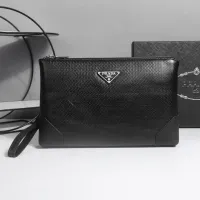 Cheap Prada AAA Man Pouches #1397907 Replica Wholesale [$96.00 USD] [ITEM#1397907] on Replica Prada AAA Man Wallets