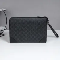 Cheap Gucci AAA Man Pouches #1398056 Replica Wholesale [$96.00 USD] [ITEM#1398056] on Replica Gucci AAA Man Wallets