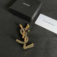 Cheap Yves Saint Laurent Brooches For Women #1398217 Replica Wholesale [$27.00 USD] [ITEM#1398217] on Replica Yves Saint Laurent Brooches