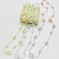 Cheap Van Cleef &amp; Arpels Necklaces For Women #1398242 Replica Wholesale [$56.00 USD] [ITEM#1398242] on Replica Van Cleef &amp; Arpels Necklaces