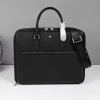 Cheap Mont Blanc AAA Man Handbags #1398360 Replica Wholesale [$162.00 USD] [ITEM#1398360] on Replica Mont Blanc AAA Man Handbags