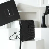 Cheap Yves Saint Laurent AAA Quality Pouches #1398530 Replica Wholesale [$68.00 USD] [ITEM#1398530] on Replica Yves Saint Laurent AAA Wallets