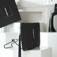 Cheap Yves Saint Laurent AAA Quality Pouches #1398533 Replica Wholesale [$68.00 USD] [ITEM#1398533] on Replica Yves Saint Laurent AAA Wallets