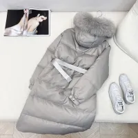 Cheap Prada Down Feather Coat Long Sleeved For Women #1398838 Replica Wholesale [$247.93 USD] [ITEM#1398838] on Replica Prada Down Feather Coat