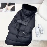 Cheap Prada Down Feather Coat Long Sleeved For Women #1398840 Replica Wholesale [$247.93 USD] [ITEM#1398840] on Replica Prada Down Feather Coat