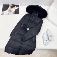 Cheap Prada Down Feather Coat Long Sleeved For Women #1398840 Replica Wholesale [$247.93 USD] [ITEM#1398840] on Replica Prada Down Feather Coat