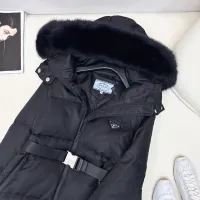 Cheap Prada Down Feather Coat Long Sleeved For Women #1398840 Replica Wholesale [$247.93 USD] [ITEM#1398840] on Replica Prada Down Feather Coat