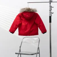 Cheap Canada Goose Down Feather Coat Long Sleeved For Kids #1398857 Replica Wholesale [$132.00 USD] [ITEM#1398857] on Replica Canada Goose Down Feather Coat