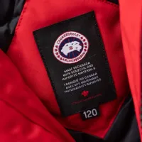 Cheap Canada Goose Down Feather Coat Long Sleeved For Kids #1398857 Replica Wholesale [$132.00 USD] [ITEM#1398857] on Replica Canada Goose Down Feather Coat