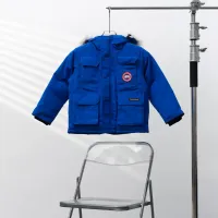 Cheap Canada Goose Down Feather Coat Long Sleeved For Kids #1398859 Replica Wholesale [$132.00 USD] [ITEM#1398859] on Replica Canada Goose Down Feather Coat