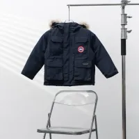 Cheap Canada Goose Down Feather Coat Long Sleeved For Kids #1398860 Replica Wholesale [$132.00 USD] [ITEM#1398860] on Replica Canada Goose Down Feather Coat