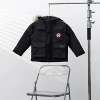 Cheap Canada Goose Down Feather Coat Long Sleeved For Kids #1398861 Replica Wholesale [$132.00 USD] [ITEM#1398861] on Replica Canada Goose Down Feather Coat