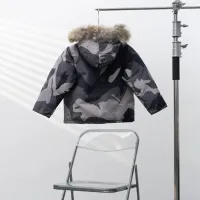 Cheap Canada Goose Down Feather Coat Long Sleeved For Kids #1398863 Replica Wholesale [$132.00 USD] [ITEM#1398863] on Replica Canada Goose Down Feather Coat