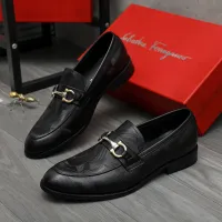 Cheap Salvatore Ferragamo Leather Shoes For Men #1399115 Replica Wholesale [$82.00 USD] [ITEM#1399115] on Replica Salvatore Ferragamo Leather Shoes