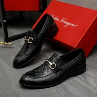 Cheap Salvatore Ferragamo Leather Shoes For Men #1399116 Replica Wholesale [$82.00 USD] [ITEM#1399116] on Replica Salvatore Ferragamo Leather Shoes