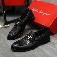 Cheap Salvatore Ferragamo Leather Shoes For Men #1399117 Replica Wholesale [$82.00 USD] [ITEM#1399117] on Replica Salvatore Ferragamo Leather Shoes