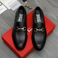Cheap Salvatore Ferragamo Leather Shoes For Men #1399124 Replica Wholesale [$82.00 USD] [ITEM#1399124] on Replica Salvatore Ferragamo Leather Shoes
