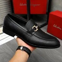 Cheap Salvatore Ferragamo Leather Shoes For Men #1399124 Replica Wholesale [$82.00 USD] [ITEM#1399124] on Replica Salvatore Ferragamo Leather Shoes