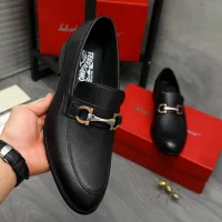 Cheap Salvatore Ferragamo Leather Shoes For Men #1399125 Replica Wholesale [$82.00 USD] [ITEM#1399125] on Replica Salvatore Ferragamo Leather Shoes