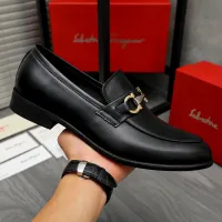 Cheap Salvatore Ferragamo Leather Shoes For Men #1399127 Replica Wholesale [$82.00 USD] [ITEM#1399127] on Replica Salvatore Ferragamo Leather Shoes