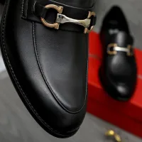 Cheap Salvatore Ferragamo Leather Shoes For Men #1399127 Replica Wholesale [$82.00 USD] [ITEM#1399127] on Replica Salvatore Ferragamo Leather Shoes