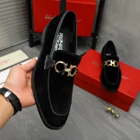 Cheap Salvatore Ferragamo Leather Shoes For Men #1399136 Replica Wholesale [$80.00 USD] [ITEM#1399136] on Replica Salvatore Ferragamo Leather Shoes