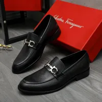 Cheap Salvatore Ferragamo Leather Shoes For Men #1399143 Replica Wholesale [$82.00 USD] [ITEM#1399143] on Replica Salvatore Ferragamo Leather Shoes
