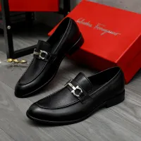 Cheap Salvatore Ferragamo Leather Shoes For Men #1399144 Replica Wholesale [$82.00 USD] [ITEM#1399144] on Replica Salvatore Ferragamo Leather Shoes