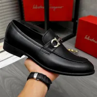 Cheap Salvatore Ferragamo Leather Shoes For Men #1399144 Replica Wholesale [$82.00 USD] [ITEM#1399144] on Replica Salvatore Ferragamo Leather Shoes