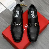 Cheap Salvatore Ferragamo Leather Shoes For Men #1399147 Replica Wholesale [$82.00 USD] [ITEM#1399147] on Replica Salvatore Ferragamo Leather Shoes
