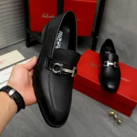 Cheap Salvatore Ferragamo Leather Shoes For Men #1399147 Replica Wholesale [$82.00 USD] [ITEM#1399147] on Replica Salvatore Ferragamo Leather Shoes