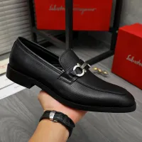 Cheap Salvatore Ferragamo Leather Shoes For Men #1399147 Replica Wholesale [$82.00 USD] [ITEM#1399147] on Replica Salvatore Ferragamo Leather Shoes