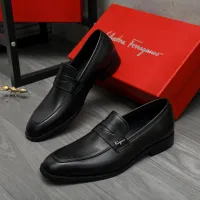Cheap Salvatore Ferragamo Leather Shoes For Men #1399151 Replica Wholesale [$82.00 USD] [ITEM#1399151] on Replica Salvatore Ferragamo Leather Shoes