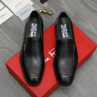 Cheap Salvatore Ferragamo Leather Shoes For Men #1399151 Replica Wholesale [$82.00 USD] [ITEM#1399151] on Replica Salvatore Ferragamo Leather Shoes