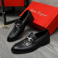 Cheap Salvatore Ferragamo Leather Shoes For Men #1399152 Replica Wholesale [$82.00 USD] [ITEM#1399152] on Replica Salvatore Ferragamo Leather Shoes