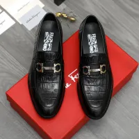 Cheap Salvatore Ferragamo Leather Shoes For Men #1399152 Replica Wholesale [$82.00 USD] [ITEM#1399152] on Replica Salvatore Ferragamo Leather Shoes