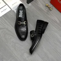 Cheap Salvatore Ferragamo Leather Shoes For Men #1399152 Replica Wholesale [$82.00 USD] [ITEM#1399152] on Replica Salvatore Ferragamo Leather Shoes
