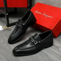 Cheap Salvatore Ferragamo Leather Shoes For Men #1399154 Replica Wholesale [$85.00 USD] [ITEM#1399154] on Replica Salvatore Ferragamo Leather Shoes