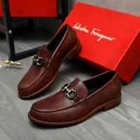 Cheap Salvatore Ferragamo Leather Shoes For Men #1399156 Replica Wholesale [$125.00 USD] [ITEM#1399156] on Replica Salvatore Ferragamo Leather Shoes