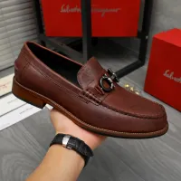 Cheap Salvatore Ferragamo Leather Shoes For Men #1399156 Replica Wholesale [$125.00 USD] [ITEM#1399156] on Replica Salvatore Ferragamo Leather Shoes