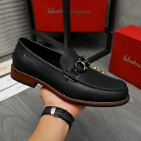 Cheap Salvatore Ferragamo Leather Shoes For Men #1399157 Replica Wholesale [$125.00 USD] [ITEM#1399157] on Replica Salvatore Ferragamo Leather Shoes